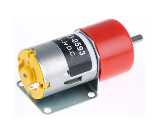 63-7531-88　RS PRO, 3 V dc, 600 gcm, Brushed DC Geared Motor, Output Speed 240 rpm　413-0593