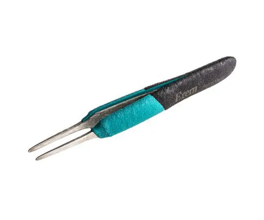 63-7515-64　Erem by Weller 120 mm, Anti-Magnetic Stainless Steel, Straight; Flat; Rounded, ESD Anti-Acid Tweezers　E2ASA