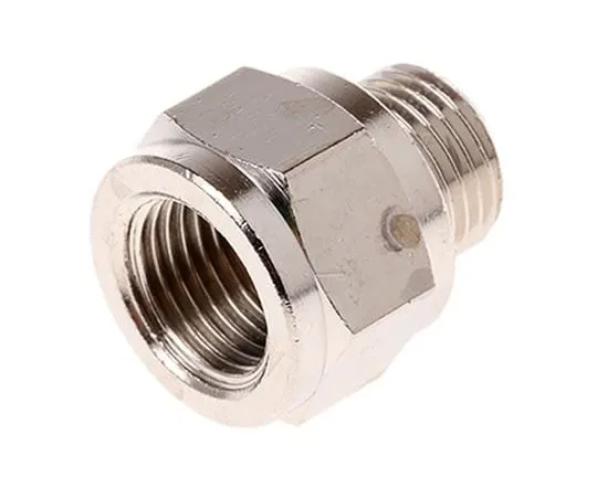 63-7510-72　Legris LF3000 60 bar Brass Pneumatic Straight Threaded Adapter, G 1/8 Female Male　0906 00 10