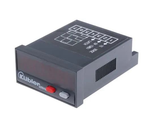 63-7545-14　Kubler CODIX 531 Temperature Indicator, 48 x 24 (1/32 DIN)mm, Ni100, PT100 Input, 10 → 30 V dc Supply　6.531.012.300