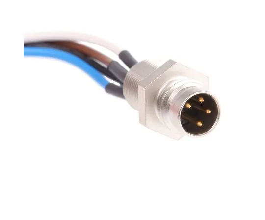 63-7513-16　Belden Straight M8 to Unterminated Cable assembly, 4 Core 500mm Cable　RSMF 4/0.5M