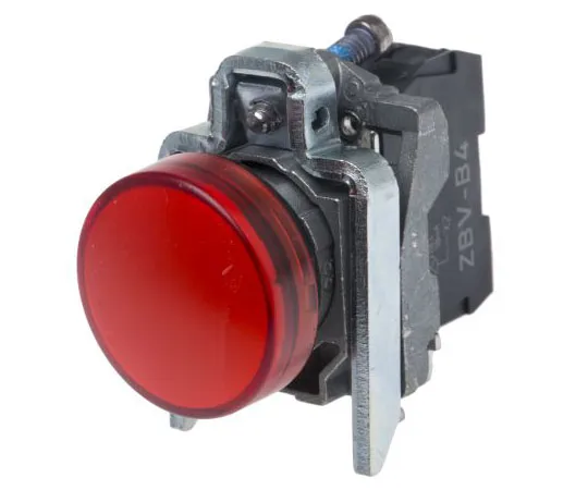 63-7493-40　Schneider Electric Harmony XB4 Red LED Pilot Light, 22mm Cutout, IP66, IP67, IP69, IP69K, 24 V ac/dc, 18 mA　XB4BVB4