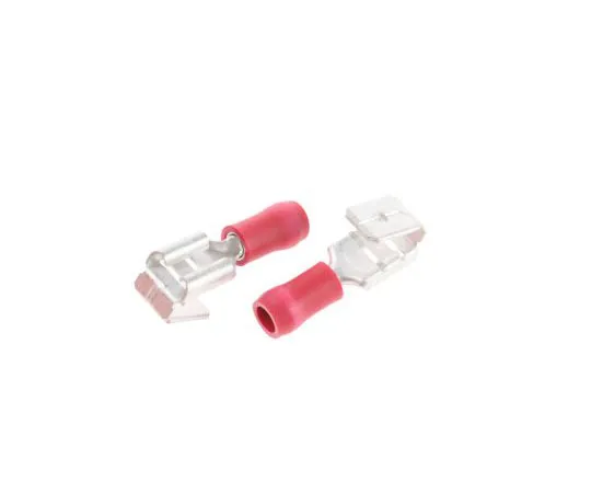63-7695-65　JST FVDDFM Series Insulated Crimp Piggyback Terminal, 6.3 x 0.8mm, 0.25mm² to 1.65mm², 22AWG to 16AWG, Red　FVDDFM1.25-250A(LF)