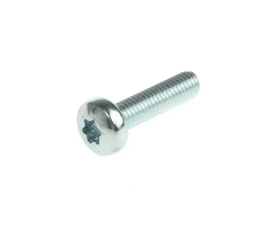 63-7573-78　Zinc plated & clear Passivated Pan Steel Tamper Proof Security Screw, M5 x 20mm　482-7988