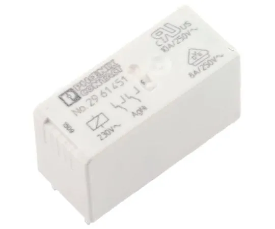 63-7596-17　Phoenix ContactREL-MR-230AC/21-21 DPDT Non-Latching Relay PCB Mount, 230V ac Coil, 15A　2961451