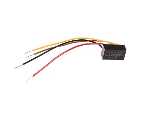 63-7662-12　Recom RCD-24-0.60/W, Constant Current LED Driver 21W 2 → 35V 600mA　RCD-24-0.60/W