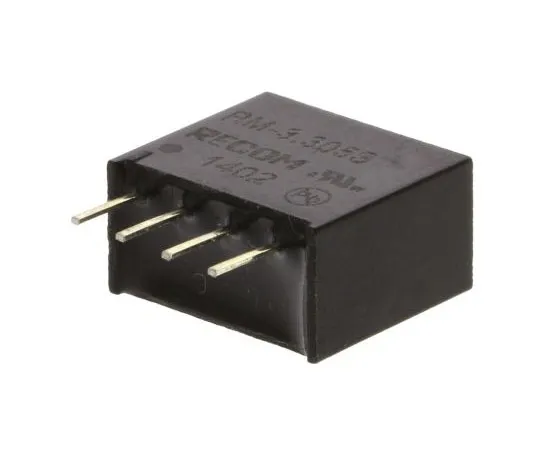 63-7672-96　Recom RM 0.25W Isolated DC-DC Converter Through Hole, Voltage in 2.97 → 3.63 V dc, Voltage out 5V dc　RM-3.305S