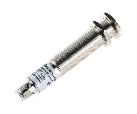 63-7594-67　Pepperl + Fuchs Ultrasonic Sensor Barrel M18 x 1, 150 → 1000 mm, PNP-NO, M12 - 4 Pin IP67　3RG6233-3AB00-PF