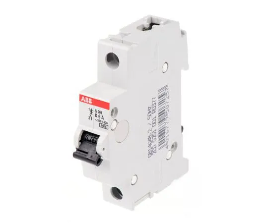 63-7603-50　ABB System M Pro S200 MCB Mini Circuit Breaker 1P, 6 A, 6 kA, Curve K　S201-K6