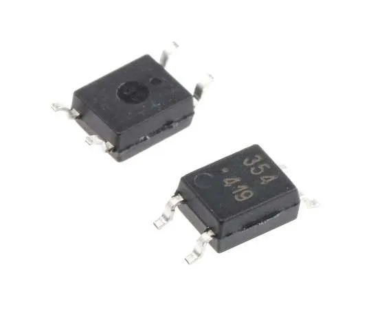 63-7703-23　Broadcom, HCPL-354-000E AC Input Transistor Output Optocoupler, Surface Mount, 4-Pin Mini-Flat　HCPL-354-000E