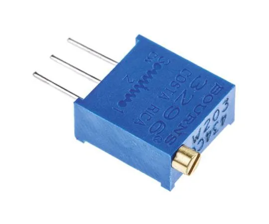 63-7608-14　20kΩ Through Hole Trimmer Potentiometer 0.5W Top Adjust Bourns 3296 Series　3296W-1-203LF