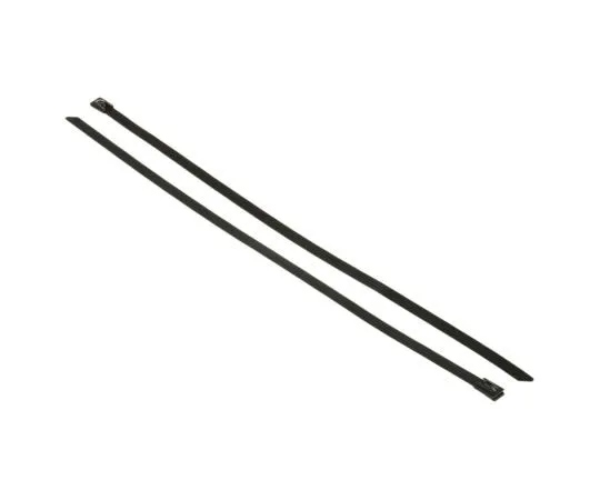 63-7628-67　RS Metallic Polyester Coated Stainless Steel Roller Ball Cable Tie, 360mm x 7.9 mm　547-4377