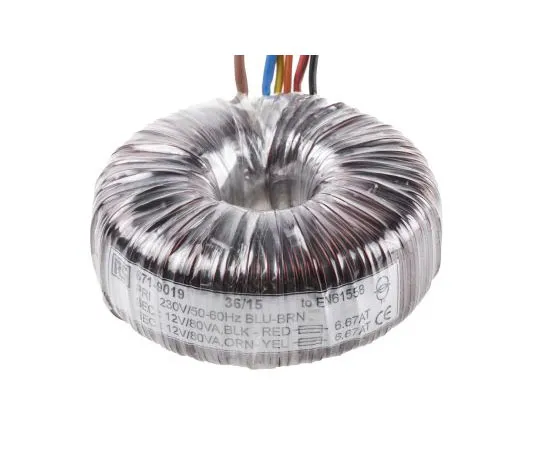 63-7670-83　2 Output Toroidal Transformer, 160VA, 2 x 12V ac　173-0231