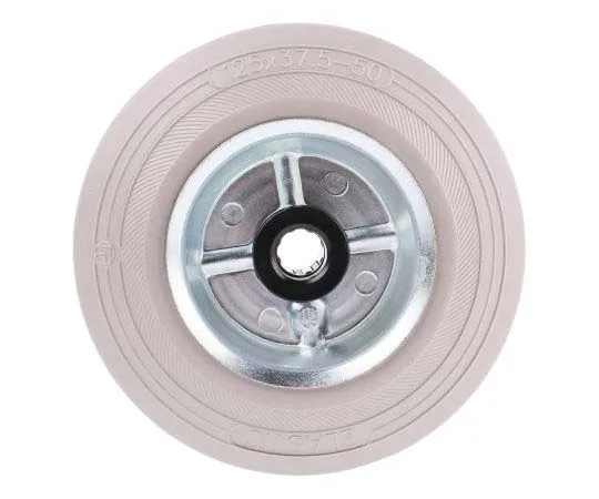 63-7704-19　LAG Black, White Rubber Castor Wheels 12062G, 120kg　12062G