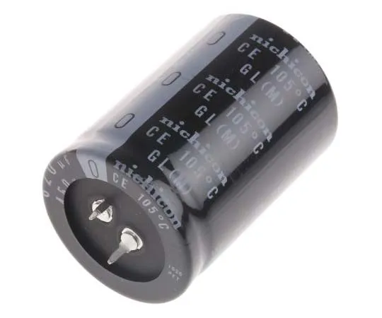 63-7746-20　Nichicon 820μF 450V dc Aluminium Electrolytic Capacitor, Through Hole 35 (Dia.) x 50mm +105°C 35mm 10mm　LGL2W821MELC50