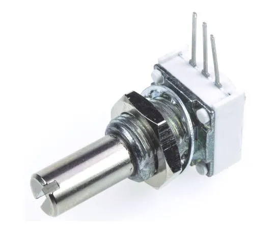 63-7578-21　Vishay 1 Gang Rotary Cermet Potentiometer with a 6.35 mm Dia. Shaft, 50kΩ, ±10%, 1W, Linear 14910F0GJSX10503KA　14910F0GJSX10503KA