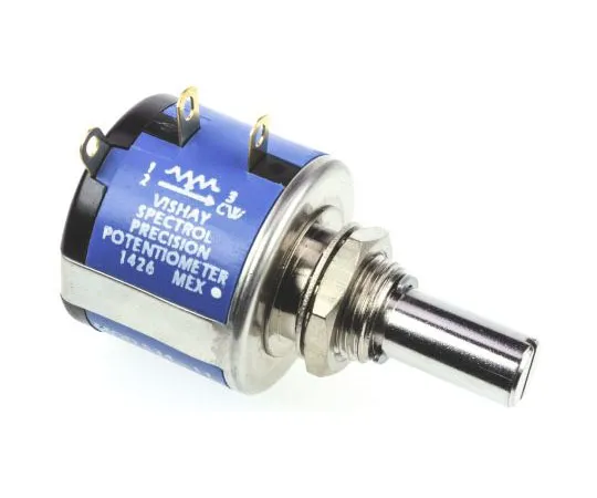 63-7560-54　Vishay 1 Gang 10 Turn Rotary Wirewound Potentiometer with a 6.35 mm Dia. Shaft, 50kΩ, ±5%, 2W, Linear 534B1503JL　534B1503JL
