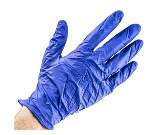 63-7636-03　BM Polyco Blue Nitrile Gloves size 8.5 - L Powder-Free x 100　MFNP100/03