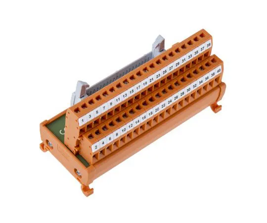 63-7656-97　RS PRO, 40 Pole Flat Ribbon Cable Connector, Male Interface Module, DIN Rail Mount　665-9670