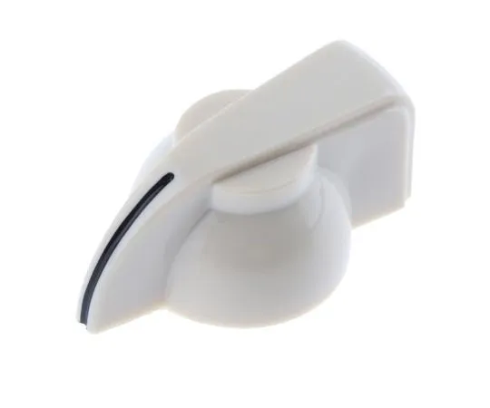 63-7563-83　RS Pro Potentiometer Knob, Grub Screw Type, 32mm Knob Diameter, Cream, 6.35mm Shaft　467-2407