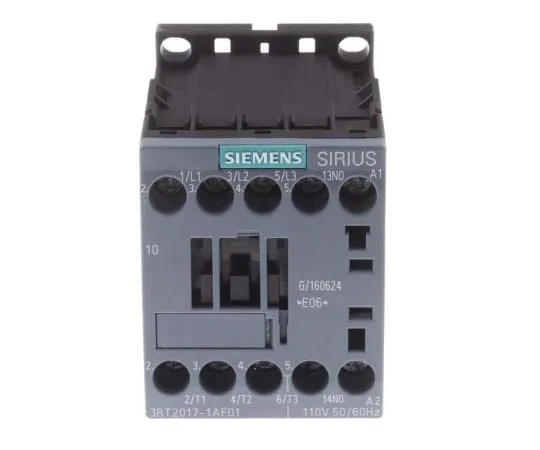 63-7721-41　Siemens 3 Pole Contactor, 12 A, 110 V ac Coil, SIRIUS Innovation, 3NO, 5.5 kW　3RT2017-1AF01