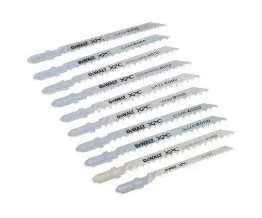 63-7675-61　DeWALT 82; 100 mm bimetal Jigsaw Blade Set, 50; 70mm Cutting Length, 2; 2.5; 4.2mm Tooth Pitch　DT2296R-GB