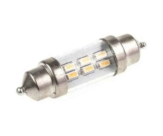 63-7720-70　LED Car Bulb 10.2 (dia) x 37 (h) mm 37 mm Warm White 12 V ac/dc 42 mA 10.2mm 36 lm　LE-0909-14WW