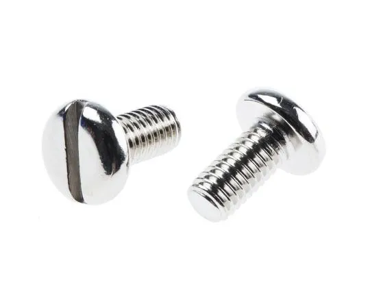 63-7604-31　RS Pro, M6 Pan Head, 12mm Brass Slot Nickel Plated1　516-8280