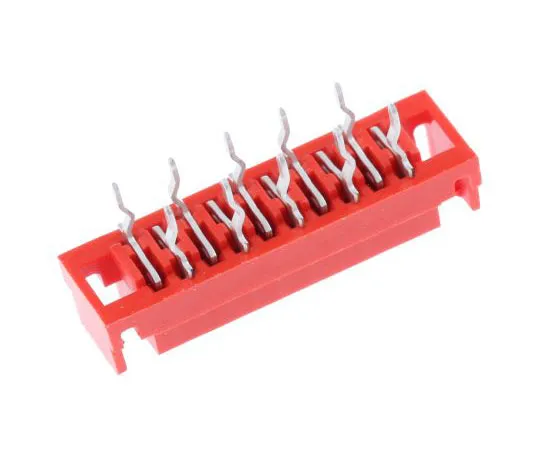 63-7680-70　TE Connectivity Micro-MaTch Series 2.54mm Pitch 10 Way 2 Row Straight PCB Socket, Through Hole, Solder Termination　1-338068-0