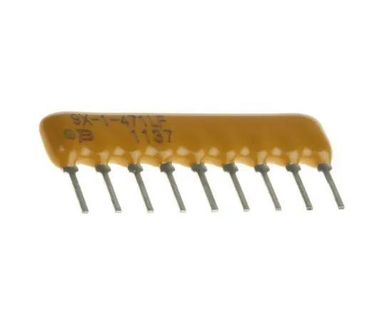 63-7609-51　Bourns Bussed Resistor Network 470Ω ±2% 8 Resistors, 1.13W Total, SIP package 4600X Through Hole　4609X-101-471LF