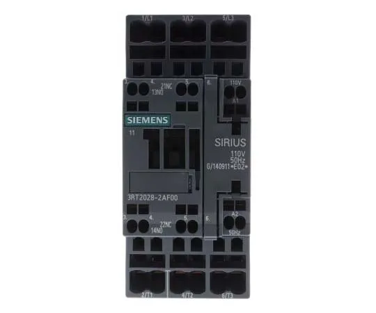 63-7721-86　Siemens 3 Pole Contactor, 38 A, 110 V ac Coil, SIRIUS Innovation, 3NO, 18.5 kW　3RT2028-2AF00