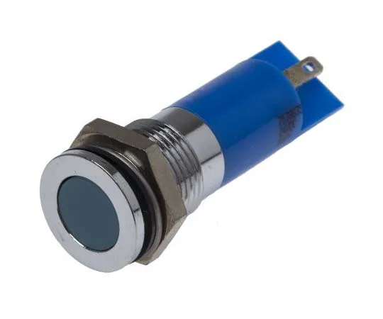 63-7717-63　RS PRO Blue Indicator, 24 V dc, 14mm Mounting Hole Size, Solder Tab Termination, IP67　703-8835