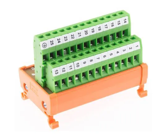 63-7657-01　RS PRO, 25 Pole D-sub Connector, Female Interface Module, DIN Rail Mount　665-9692