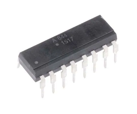 63-7703-67　Broadcom, ACPL-844-000E AC Input Transistor Output Quad Optocoupler, Through Hole, 16-Pin PDIP　ACPL-844-000E