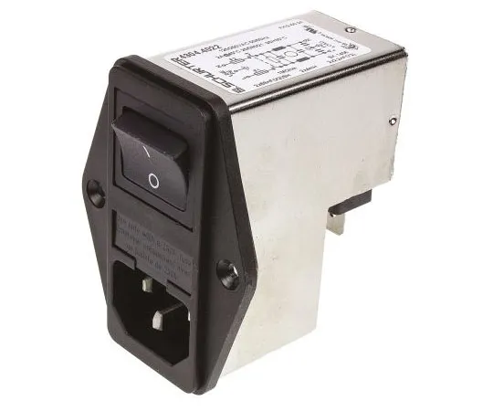 63-7585-66　Male C14 IEC Filter Panel Mount,Solder,Rated At 2A,250 V ac　4304.4022