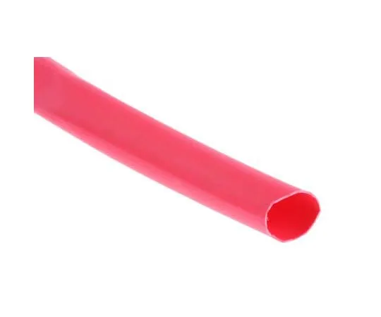 63-7710-15　RS Red No Heat Shrink Tubing 6.4mm Sleeve Dia. x 8m Length 2:1 Ratio　700-4686