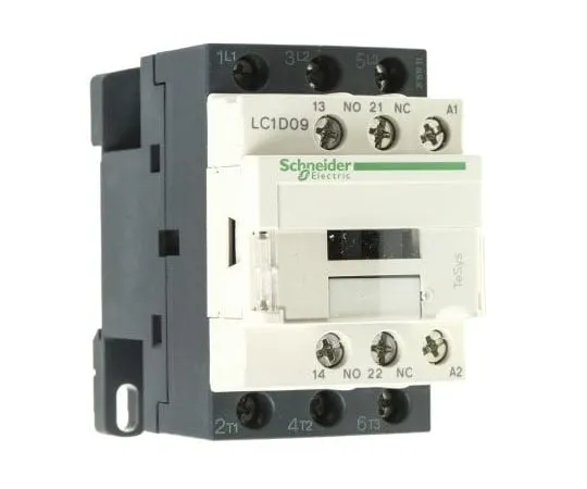 63-7631-02　Schneider Electric 3 Pole Contactor, 9 A, 48 V ac Coil, TeSys D, 3NO, 4 kW　LC1D09E7