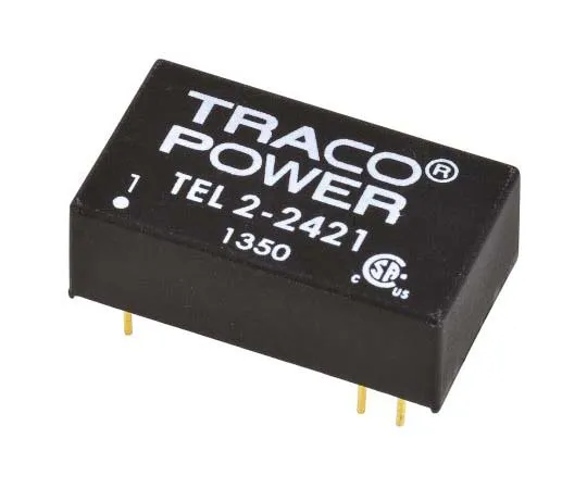 63-7724-60　TRACOPOWER TEL 2 2W Isolated DC-DC Converter Through Hole, Voltage in 18 → 36 V dc, Voltage out ±5V dc　TEL 2-2421