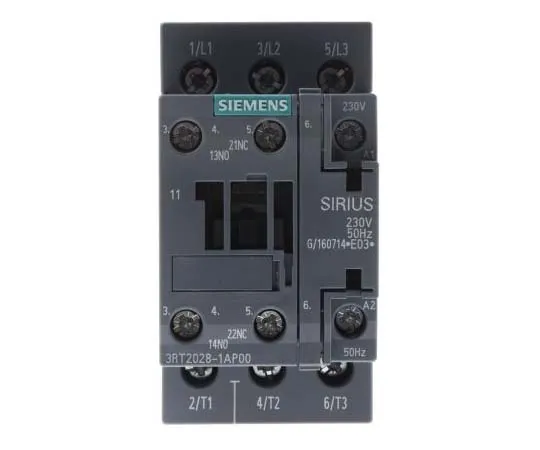 63-7721-82　Siemens 3 Pole Contactor, 38 A, 230 V ac Coil, SIRIUS Innovation, 3NO, 18.5 kW　3RT2028-1AP00