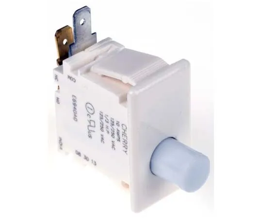 63-7723-64　Single Pole Double Throw (SPDT) Push Button Switch, 10 A @ 250 V ac　E69-40A
