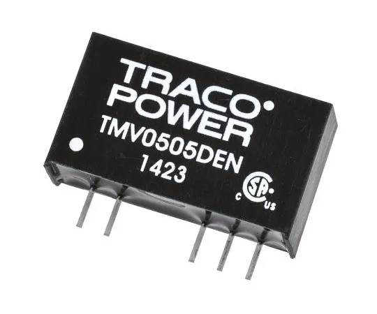 63-7658-49　TRACOPOWER TMV EN 1W Isolated DC-DC Converter Through Hole, Voltage in 4.5 → 5.5 V dc, Voltage out 5V dc　TMV 0505DEN
