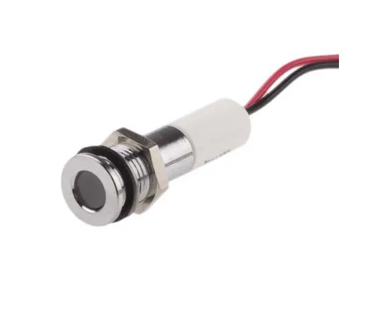 63-7708-91　RS PRO White Indicator, 220 V ac, 8mm Mounting Hole Size, Lead Wires Termination, IP67　700-1952
