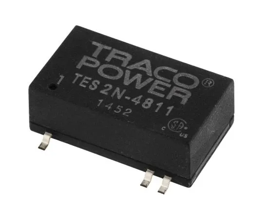 63-7599-57　TRACOPOWER TES 2N 2W Isolated DC-DC Converter Surface Mount, Voltage in 36 → 72 V dc, Voltage out 5V dc　TES 2N-4811