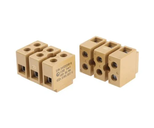 63-7583-09　Weidmuller SAK Non-F***d Terminal Block, 3 Way/Pole, Screw Terminals, 22 → 10 AWG Screw, Melamine, 690 V　7906230000