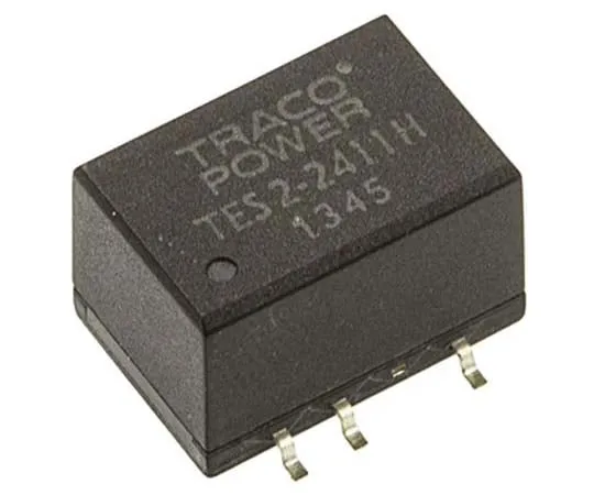 63-7724-29　TRACOPOWER TES 2H 2W Isolated DC-DC Converter Surface Mount, Voltage in 21.6 → 26.4 V dc, Voltage out 5V dc　TES 2-2411H