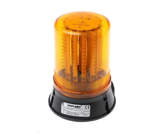 63-7555-50　LED, Multiple Effect Beacon LED 401 Series, Amber, Surface Mount, 24 V dc　LED401-02-01RS