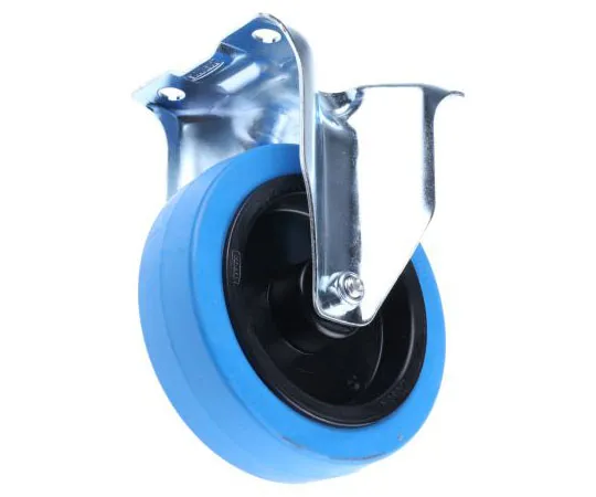 63-7553-57　Tente Fixed Castor Wheel, 250kg Load Capacity, 125mm Wheel Diameter　3478UFR125P62BLUE