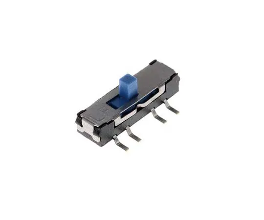 63-7740-03　PCB Slide Switch Double Pole Single Throw (DPST) Latching 300 mA @ 4 V dc　MMS228T