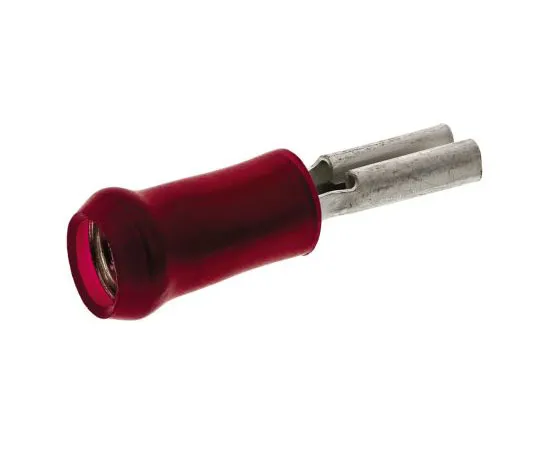 63-7682-17　TE Connectivity PIDG FASTON .110 Series Red Insulated Crimp Receptacle, 2.79 x 0.41mm, 0.3mm² to 1.5mm², 22AWG to　165564-1