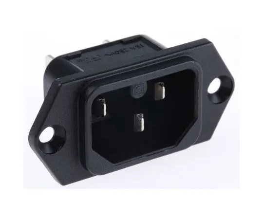 63-7620-44　Schurter C16 Panel Mount IEC Plug Male, 15A, 250 V ac　6110.33